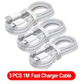 3PCS USB C Cable to USB C 100W Fast Charging Charger Cable Supports Fast Charging For iPhone 16 15 Samsung Xiaomi Huawei etc