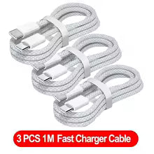 3PCS USB C Cable to USB C 100W Fast Charging Charger Cable Supports Fast Charging For iPhone 16 15 Samsung Xiaomi Huawei etc