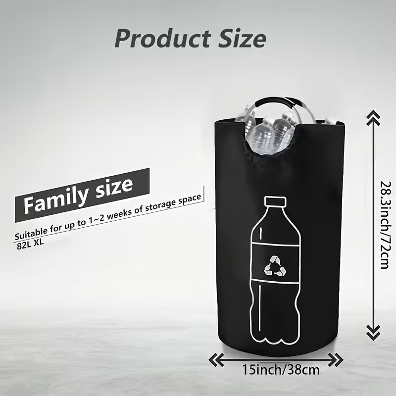 Bin - Cylindrical Open-Top Design, Multi-Purpose Storage Basket for Plastic Bottles, Space-Saving Organizer, Durable and Easy to Clean, No Electricity Needed, Modern Aesthetic, Sturdy Structure, Ideal for Home Use